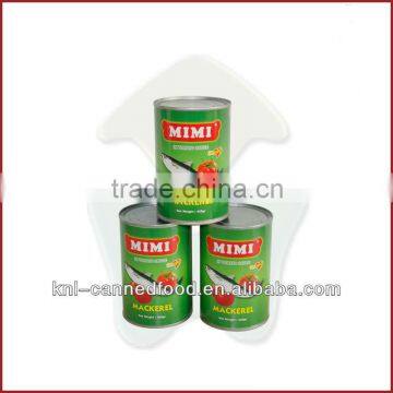 canned jack mackerel tin fish in tomato sauce