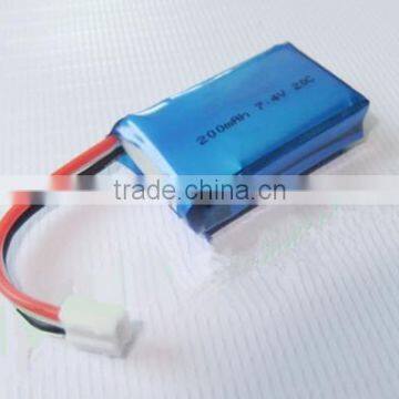 Remote control aircraft 7.4V 200mAh 20C polymer lithium battery