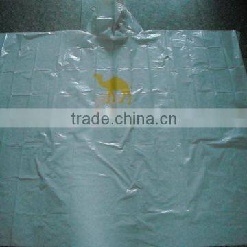 White Color Disposable PE Rain Poncho