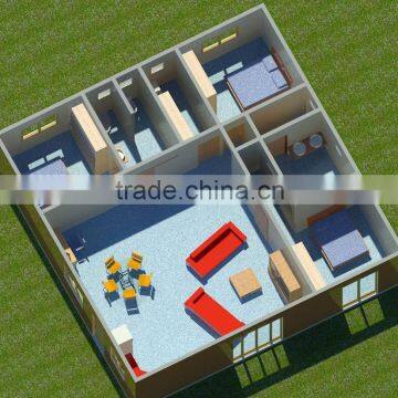 Fast construction Prefabricated wood frame house