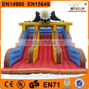 Commercial Factory checp fashion eagle giant inflatable slide