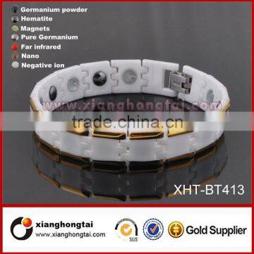 Women's Jewelry Girl's White Ceramics Healthy Magnetic Ceramic Bracelets