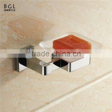 with 20years manufacturer for bathroom accessories chrome finishing square zinc alloy ceramic soap holder