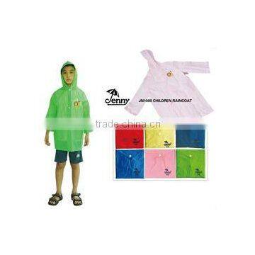 pvc kids rain coat