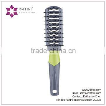 Good QualityWholesalePlastic with rubber coating finishVent hairbrush