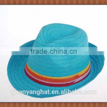 Fashionable custom made logo band fedora hat