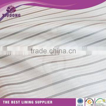 poly/vis stretched sleeve yarn dyed lining fabrics