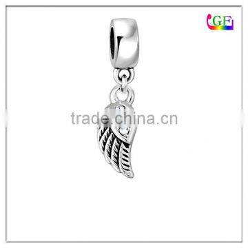 Bright Crystal Angel Wing Dangle Bead