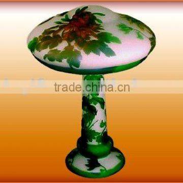 GALLE antique glass lamp