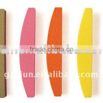 Moon shape sponge file ,nail art sponge file ,nail art files .