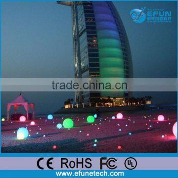 waterproof decorative rechargeable rgb color changing led globe,outdoor sphere lights