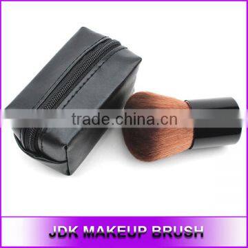 Professional Synthetic black handle Kabuki brush in pouch Kabuki brush JDK