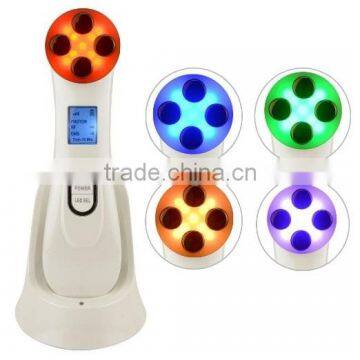 2016 EMS+RF+LED Therapy Multifuncational Beauty Device for Girl Use Mini RF