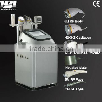 Hot Seller cavitation+monopolar RF auto-roller vacuum cellulite reduction home machine