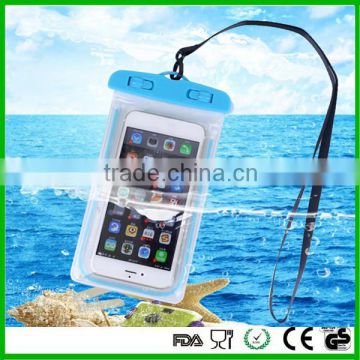 Transparent pvc waterproof phone bag/pvc waterproof bag