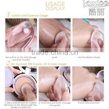 New Design Foundation Best Seller Washable Customized Color Silicone Blende Silica Makeup Puff photo-6