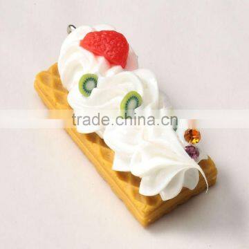 Fake cookies waffle biscuit with artificial ice cream decoration for presents and gifts