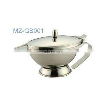 China maufacturer supply good quality 12 Oz stainless steel gravy boat with lid