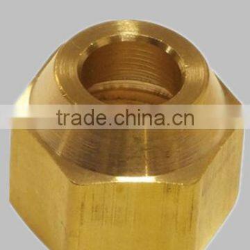 Air Conditioner Parts, Brass Fitting Short Nut by CNC Machine