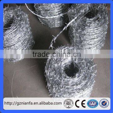 2015 Best Sale in Australia! BWG 12/14/16 Galvanized/Hot Dipped Barbed Wire(Guangzhou Factory)