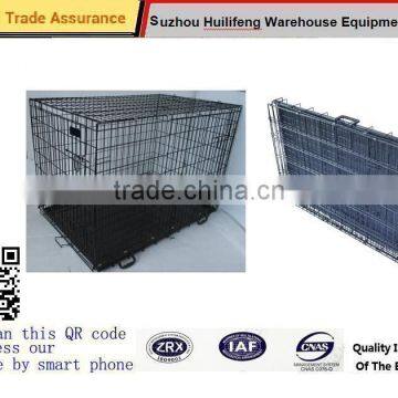 Portable Metal Folding Puppy Cage Dog Crate New Pet Kennel Cat Carrier Tray