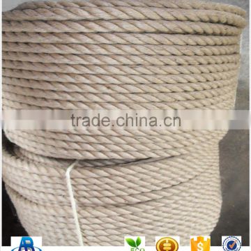 12MM 3 strand sisal rope with natural color