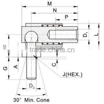 Push Pull Cable End Fittings Ball Joints QD Series photo-3