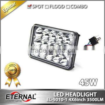 5" 36W LED Integrated Round HeadLight Replacement Sealed Beam With H4 Plug for Automotive Cars photo-6