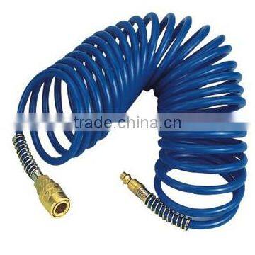 Recoil hose with USA type quick coupler Hose available material :PE(Polyethylene) .PU(Polyurethane).Nylon