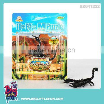 3D Puzzle Simulation pvc plastic wild animal toys scorpion toy