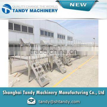 Industrial New Products Stainless Steel Corner Storage Shelf / Metal Shelf for Packaging Line photo-3