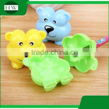 Portable Plastic Colorful Funny Child Cartoon Lion Pencil Sharpener photo-5