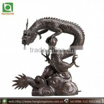 Chinese Bronze Dragon Water Fountain Sculpture