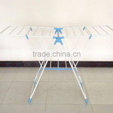 Heavy Duty Folding Dryer Hanger With Wing Style Indoor Drying Rack in White photo-3