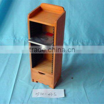 DVD Tower CD Rack Cherry Multimedia Shelf,factory Price Wood Muti-useful CD Racks With Wateroof Lacquering photo-6
