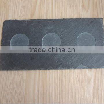 Elegant Slate Candle Holder With Exquisite Engraved Glass Candle Holder photo-5