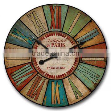 Popular and Classic Wooden Wall Clock Vintage MDF Wall Clock Cheap Wall Clock Wholesale