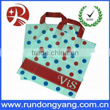 comfortable convenient plastic shopping bag with handle