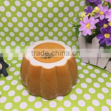China on Sale Stocked Pumpkin Shape Bowl Ceramic Soup Bowls photo-5
