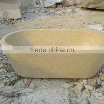 Hand Carved Marble Stone Bathtub for Garden Decoration photo-3