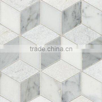 High Quality Cubed Marble Mosaic Tiles For Bathroom/Flooring/Wall etc & Mosaic Tiles On Sale With Low Price