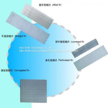 Heat Exchanger Fins: Aluminum/Copper/SS Fins, Folded Fins