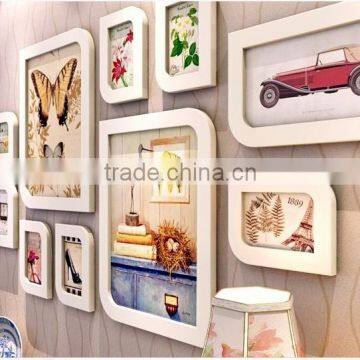 Multi Shape and Inch Custom Wooden Photo Picture Frame Wall Home Decorative photo-4