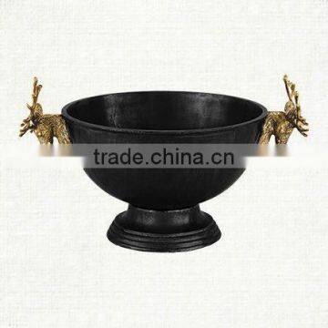 black colour gold plated deer wine bucket