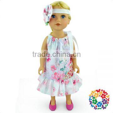 Hot Selling New Products Baby Doll Dress Pillowcase Dress Doll Clothes Flower 18 Doll Clothes Pattern