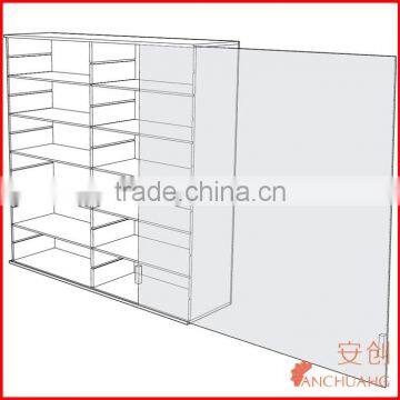 Large Wall Mounted Acrylic Glass Clear Presentation Showcase Case for Rocks - Minerals - Fossils - Shells - Stones-Model Cars photo-2