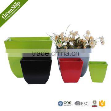Decorative plastic plant pots wholesale manufacturer _ Greenship