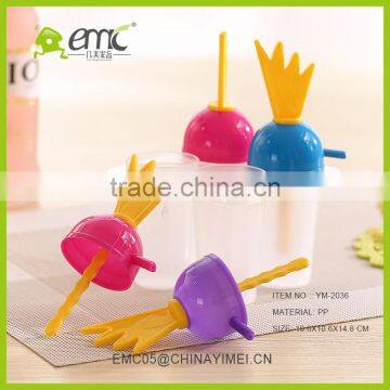 SSet of 4 Pcs Ice Cream Mold Plastic Ice Lolly Mould Ice Tray Maker photo-5