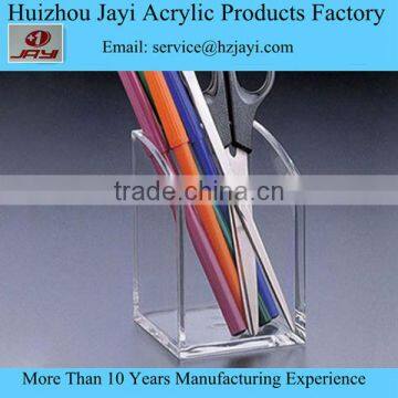 Factory Supply Single Clear Stationery Acrylic Pen Container Holder photo-4