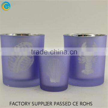 Mercury Glass Votive Frosted Candle Holder Set for Home Decoration Use